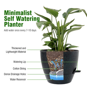 WSMKSZ lightweight durable pot for easy plant display rearrangement