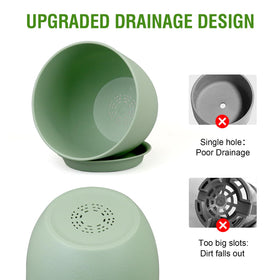 WSMKSZ modern green pot complements any decor.