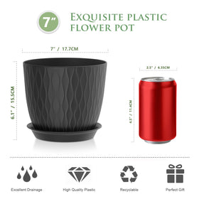 WSMKSZ colorful 7-inch pot set supports curated decor.