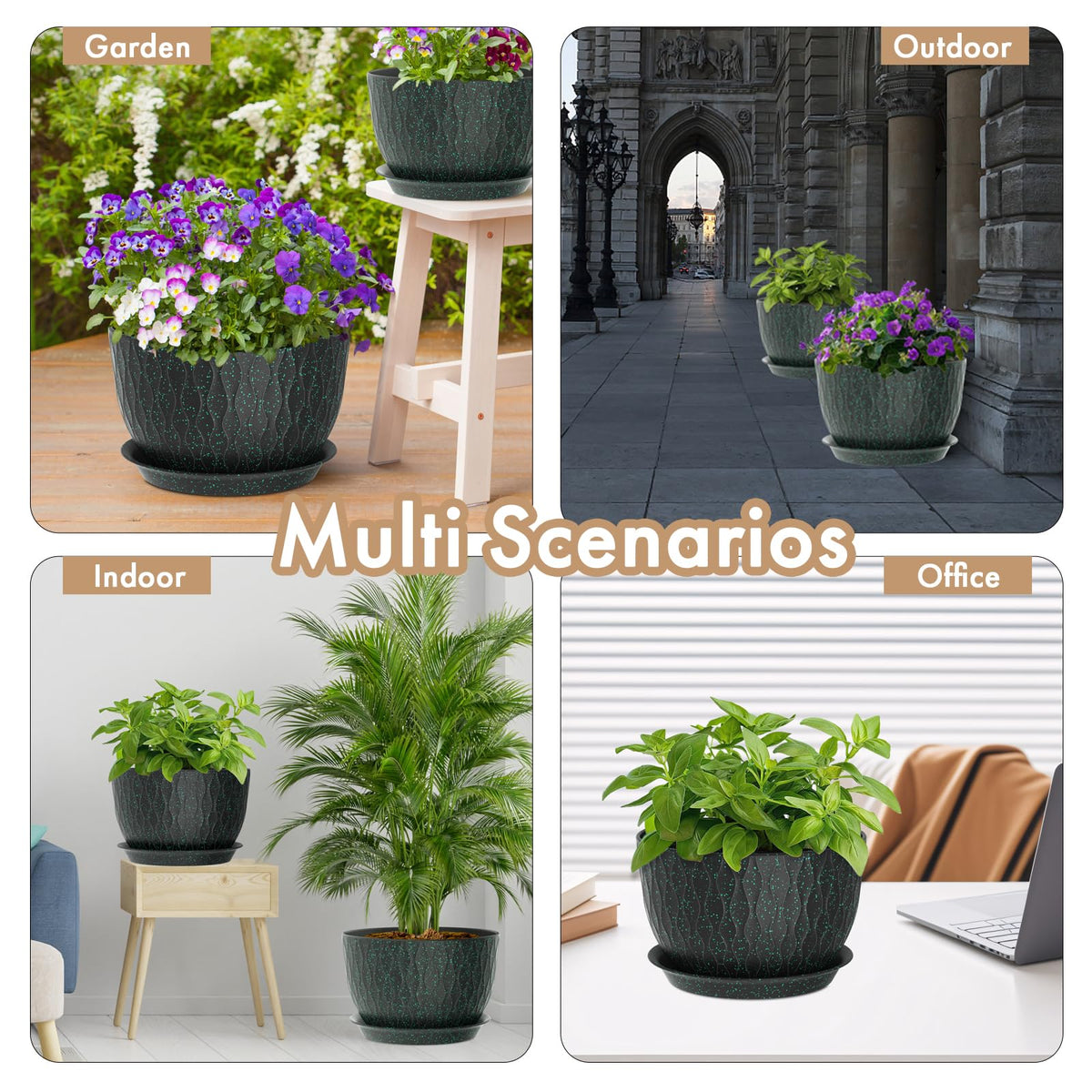 WSMKSZ 12 inch pot makes a thoughtful gift for gardening enthusiasts.