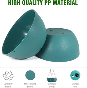 WSMKSZ large planter showing the triple-chain hanger for adjustable height