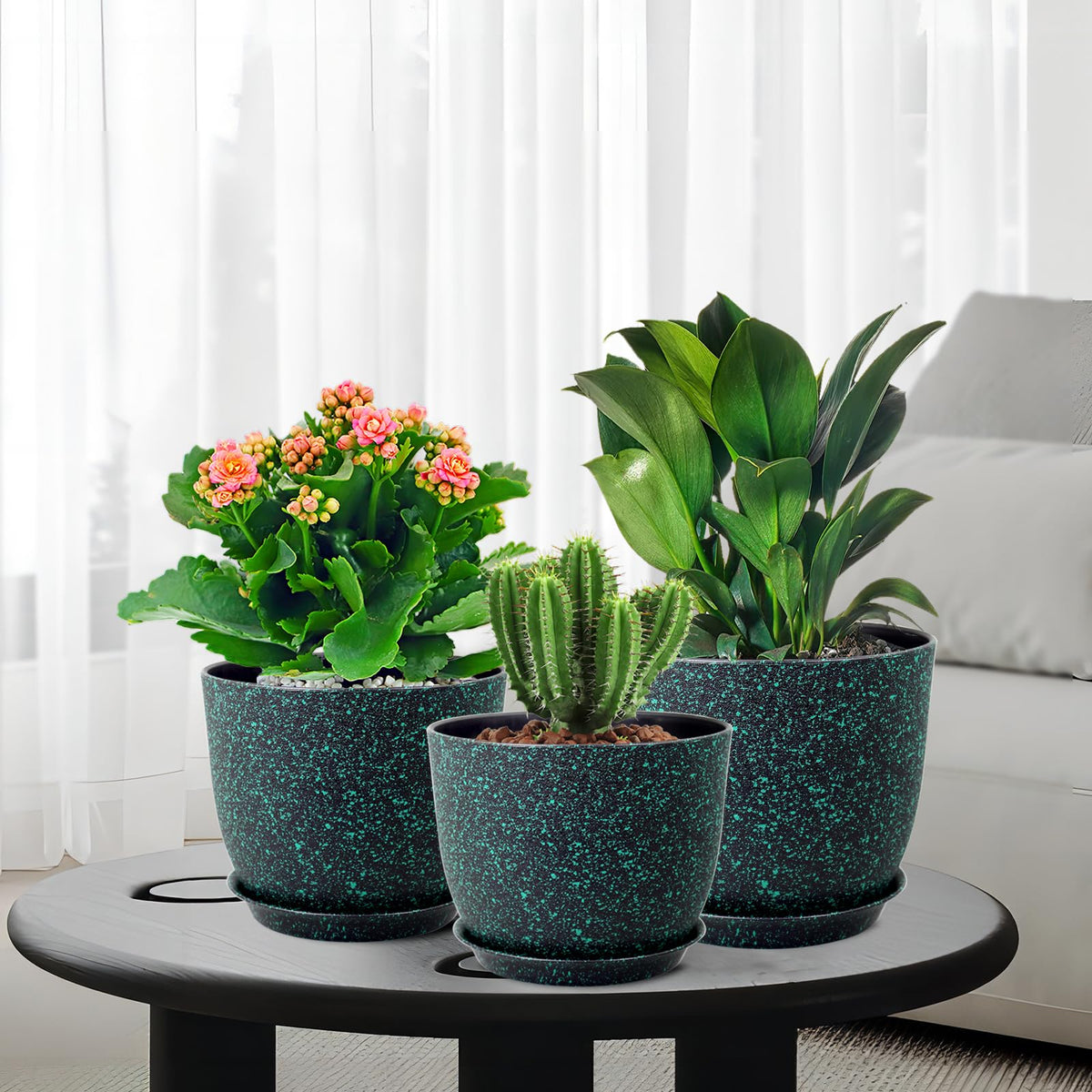 WSMKSZ decorative plant pot on windowsill or desk enhances greenery display