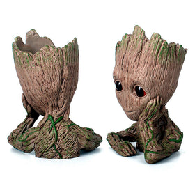 WT WINGTENG Baby Groot pot side view helps keep pens organized with charm.
