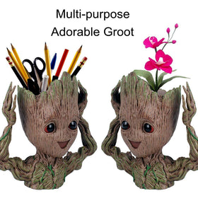 WT WINGTENG Groot planter-pencil-holder doubles as a quirky desk organizer.
