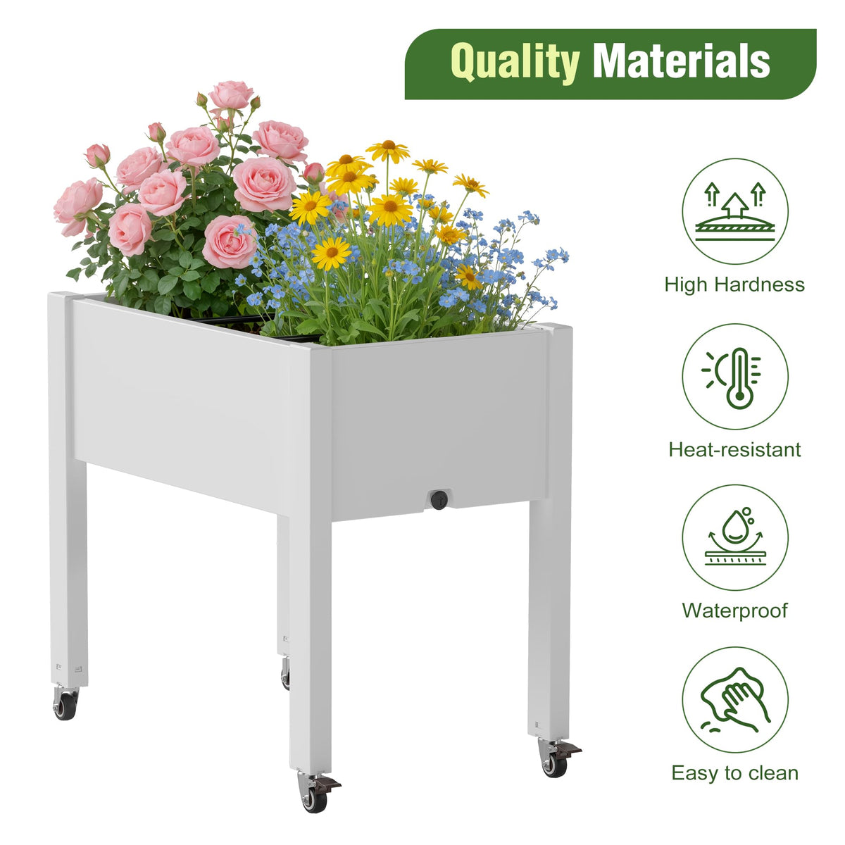 WTFGO built-in drainage system protects roots from waterlogging.