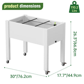 WTFGO ergonomic-height planter promotes comfortable gardening without bending.