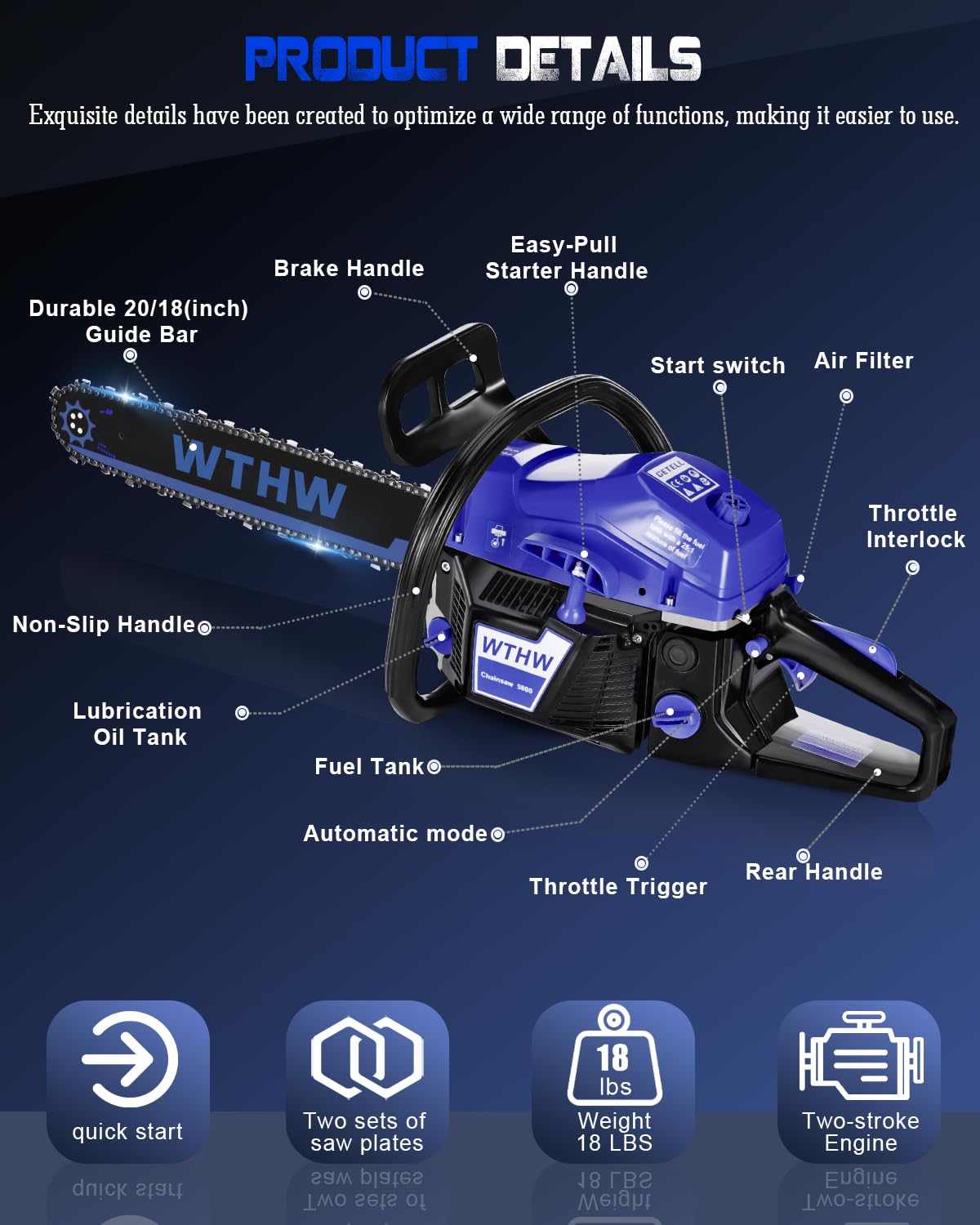 WTHW inertial chain brake improves safety during cuts