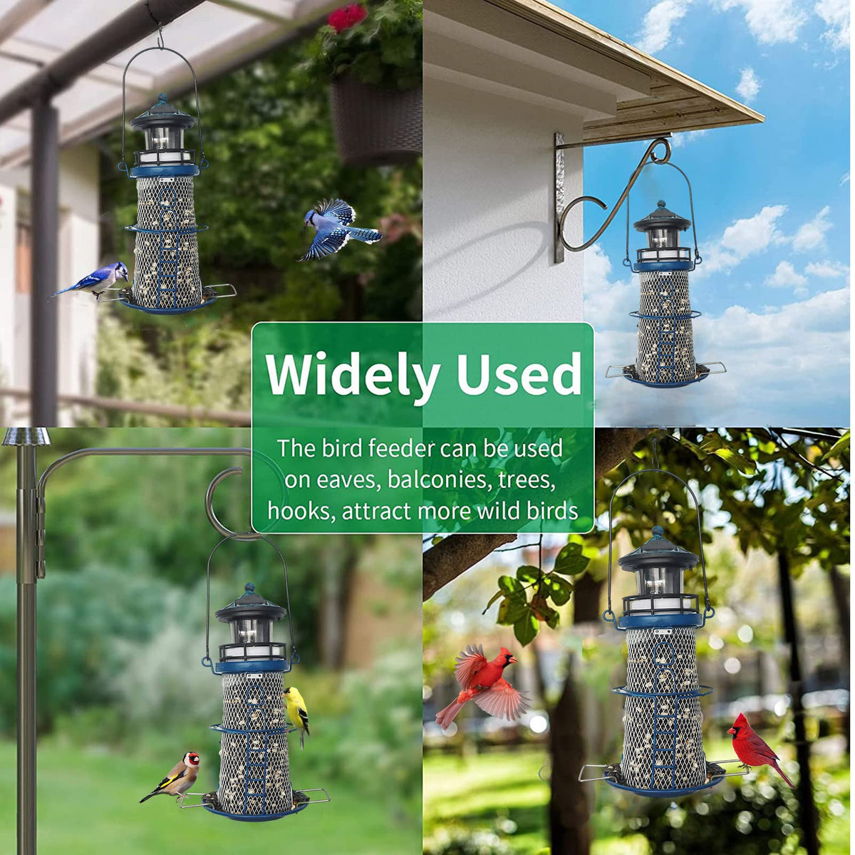 WTREEW outdoor bird watcher decor complements garden spaces