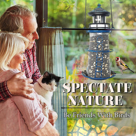 WTREEW rotating beacon guides birds toward the feeder location