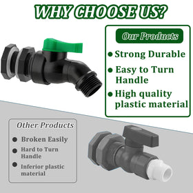 wtxhhy 3/4 in nps inlet to 1/2 in ght outlet spigot for flexible connections