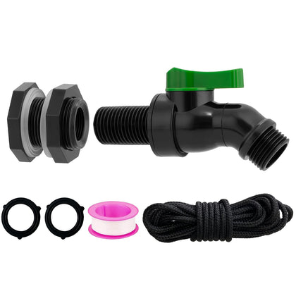 wtxhhy plastic rain barrel spigot with high flow design for fast drainage
