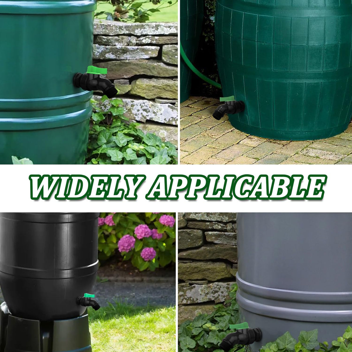 wtxhhy compatible with rain barrels and IBC totes for versatility