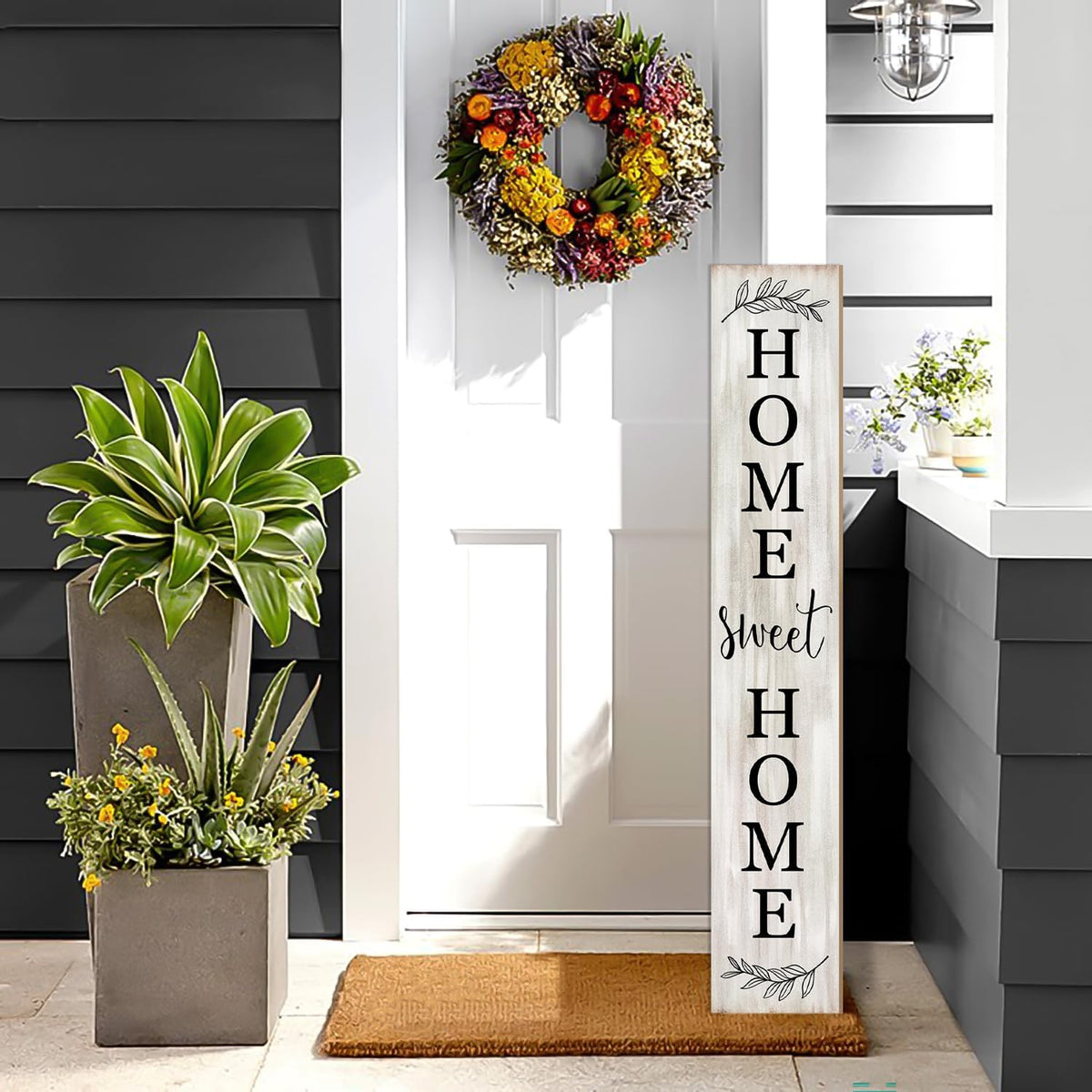WUAHON outdoor porch sign with UV-resistant ink preserves color in sunlight