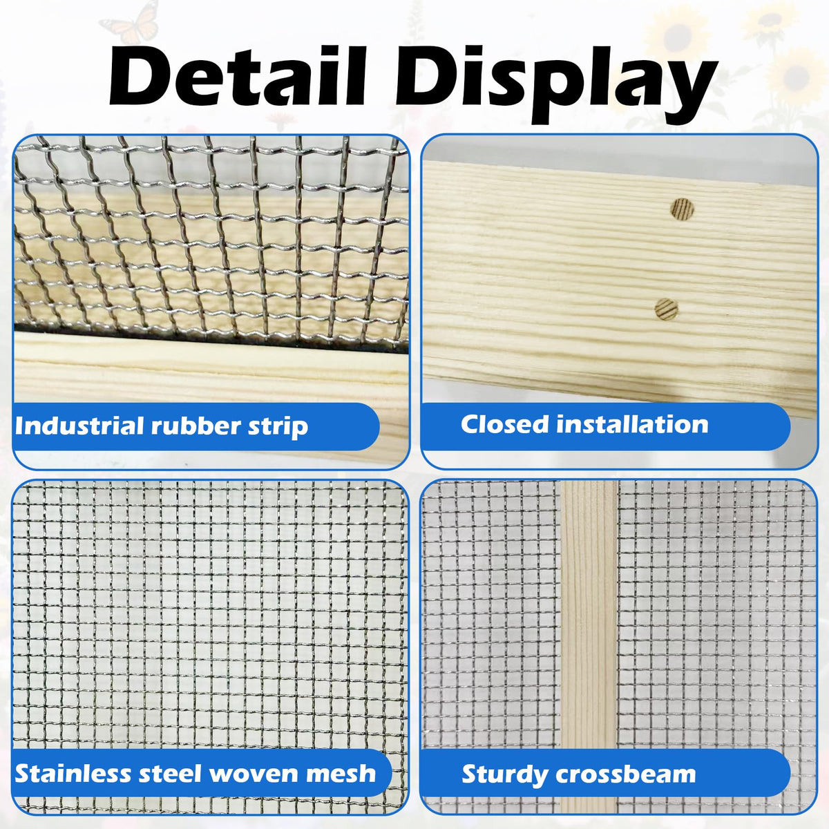 WUBOFEI heavy-duty rock sifter with reinforced frame for tough debris.