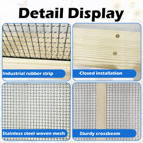 WUBOFEI heavy-duty rock sifter with reinforced frame for tough debris.