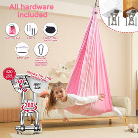 WUBOTIYU swing supports up to 300 lbs for kids and adults.