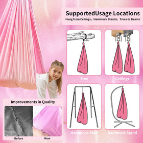 WUBOTIYU 360° swivel hanger enables varied swinging styles.
