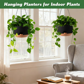 WUCEIAUU weatherproof planters resist fading in sun and rain, indoors or outdoors.