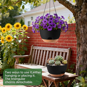WUCEIAUU self-watering system keeps soil moisture for weeks, reducing daily care.