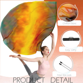 Handmade stitching on Wuchieal flags protects edges during dynamic performances