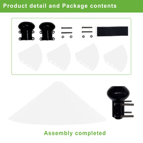 WUCYLKA Squirrel Baffle easy-install no-tools setup for bird protection