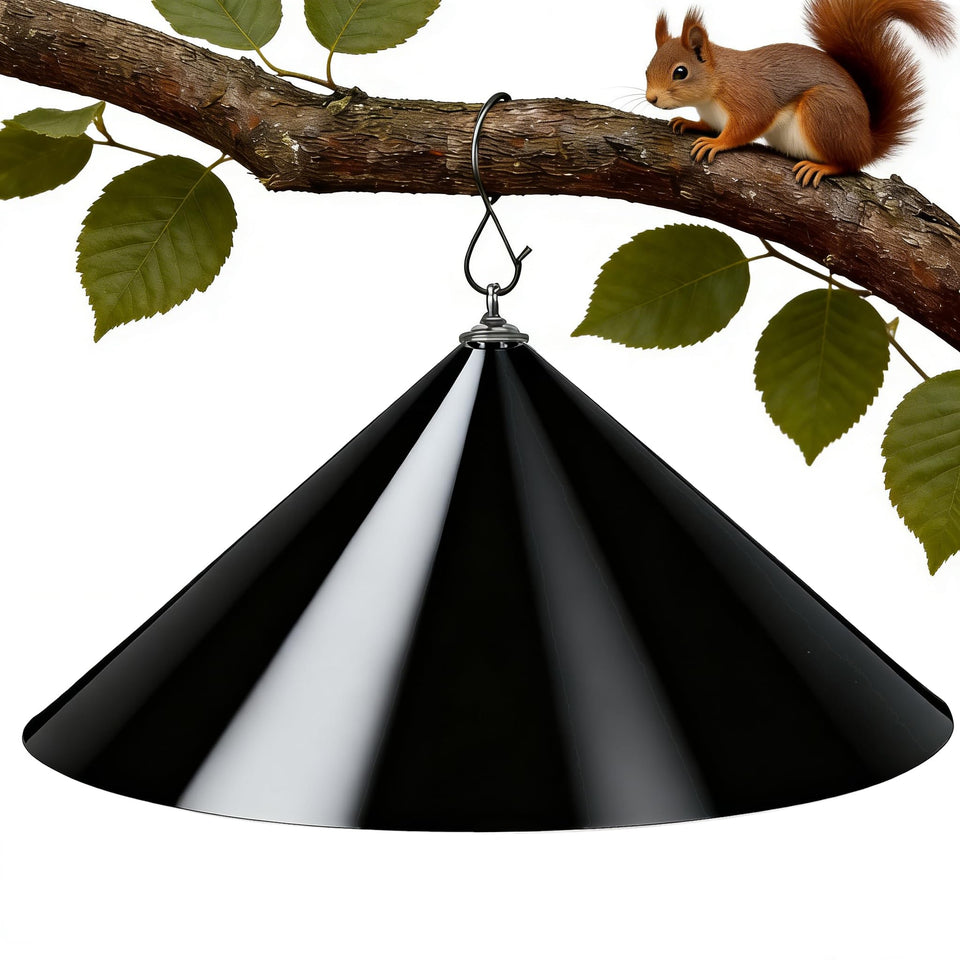 WUCYLKA squirrel-baffle on a pole-19inch shielding feeders from squirrels