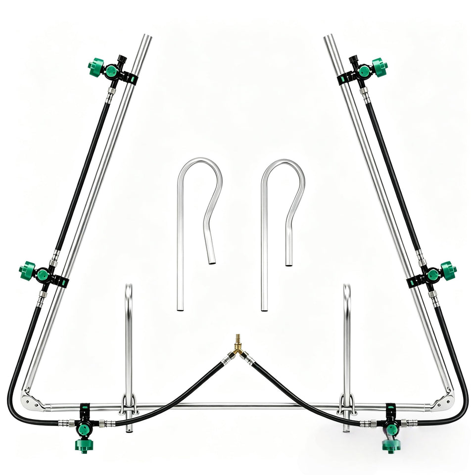 WUDIALIEN 6-nozzle foldable boom sprayer with 122-inch coverage for wide-field spraying.