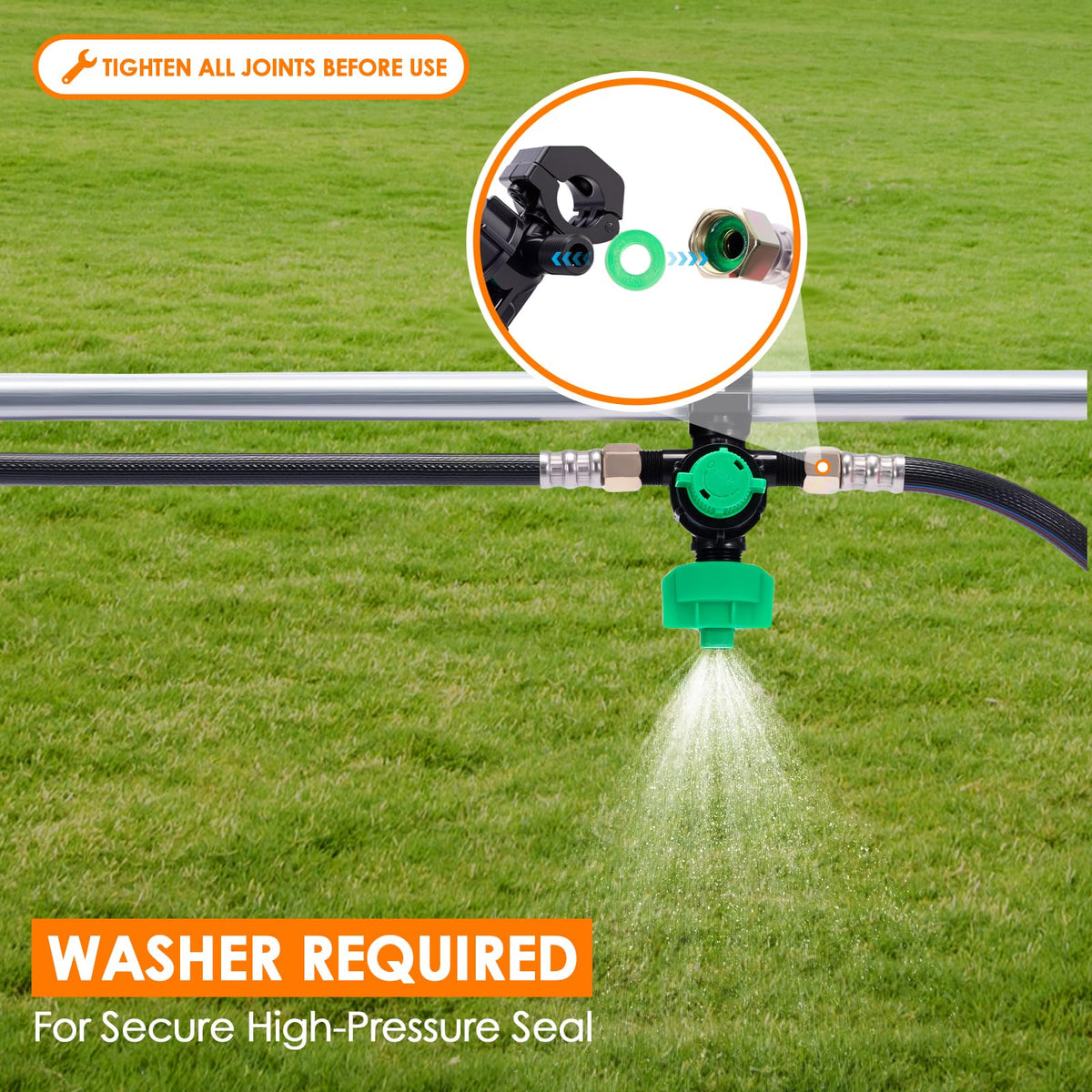 WUDIALIEN ATV/UTV compatible design supports efficient wide-area spraying.