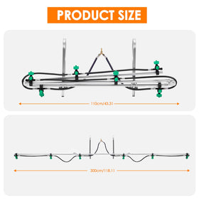 WUDIALIEN fold-flat steel frame enables easy transport and storage.