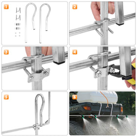 WUDIALIEN high-pressure hose system withstands rugged field conditions up to 853 PSI.