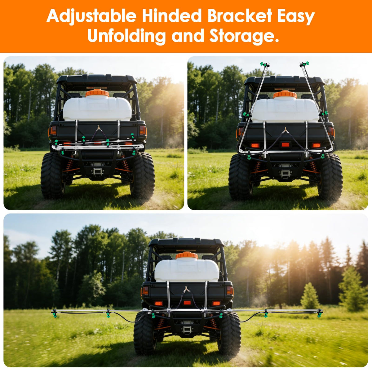 WUDIALIEN independently adjustable nozzles allow precise flow for diverse crops.