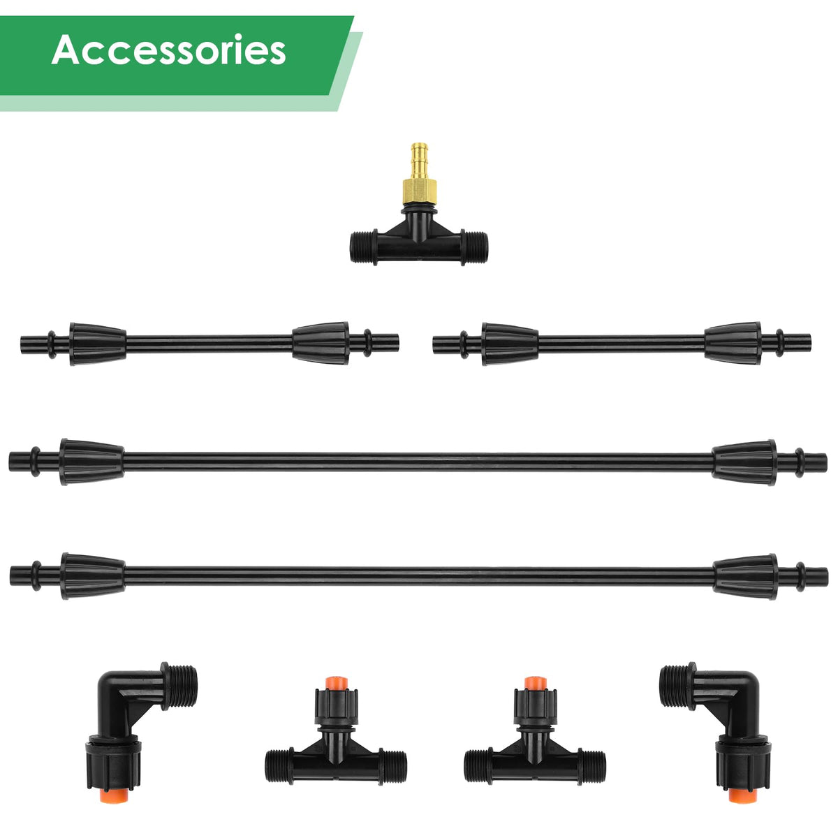 WUDIALIEN switchable two-nozzle pattern allows targeted and broad spraying