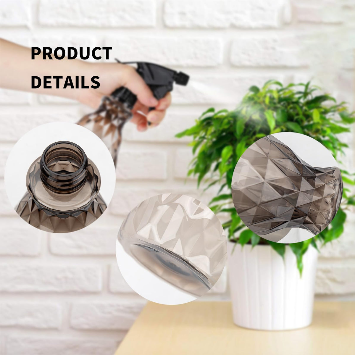Wugongshan grey bottles provide a sturdy grip during everyday use.