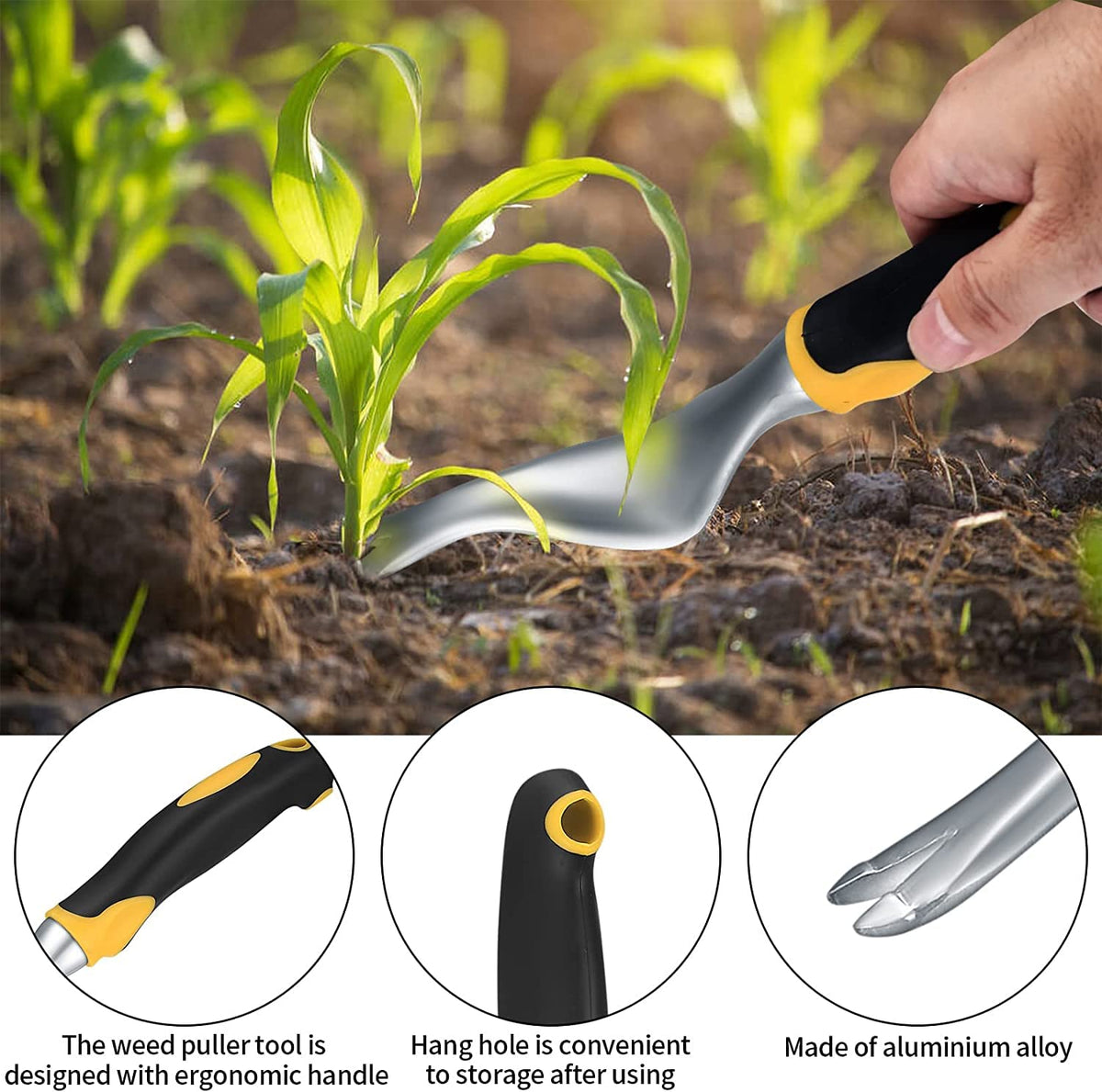Wugongshan weeder enables transplanting flowers and seedlings easily