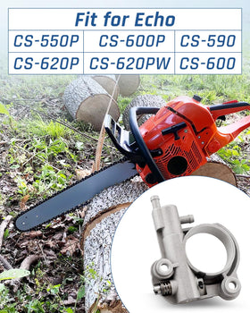 Wujexuhe auto oiler assembly pump for Echo CS-600P maintains chain lubrication under load.