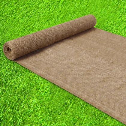 Wukfuiui burlap garden roll 40x30 ft for erosion control and weed suppression