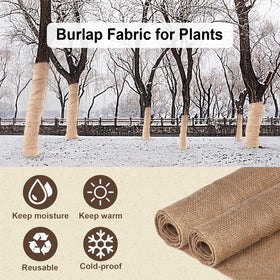 Wukfuiui burlap weed barrier supports soil breathability
