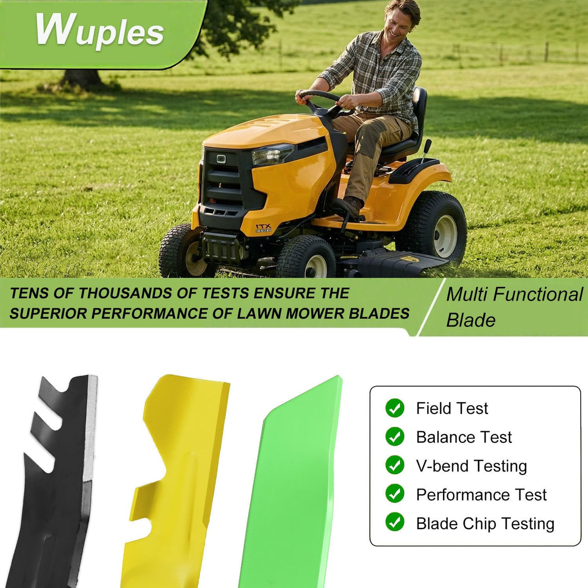 Wuples 3-pack packaging shows value and ready-to-install replacement blades.