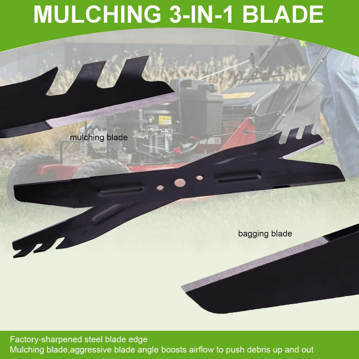 Wuples blade with anti-rust coating for longer life in damp conditions