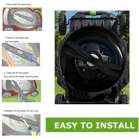 Wuples installation guide image illustrating safe blade mounting