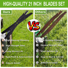 Wuples blade ready for use straight from packaging for immediate mowing
