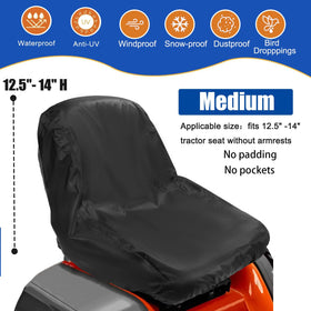 Wuples UV-resistant seat cover shields mower seats from sun exposure