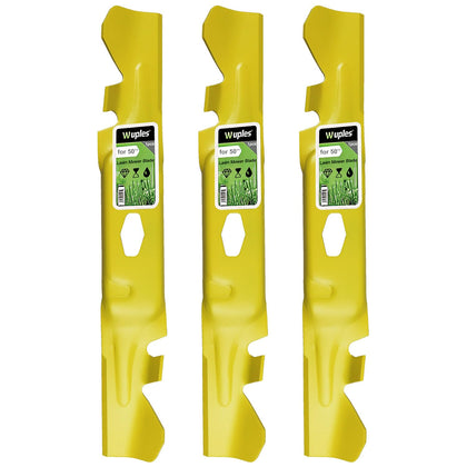 Wuples ZT1-50 blades pack demonstrates durable mulching blades for 50-inch decks.