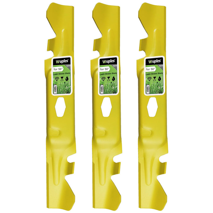 Wuples ZT1-50 blades pack demonstrates durable mulching blades for 50-inch decks.