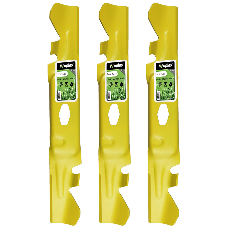 Wuples ZT1-50 blades pack demonstrates durable mulching blades for 50-inch decks.