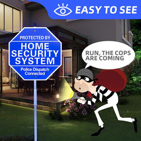WUQIREN yard sign with stake system demonstrates easy installation and stable placement