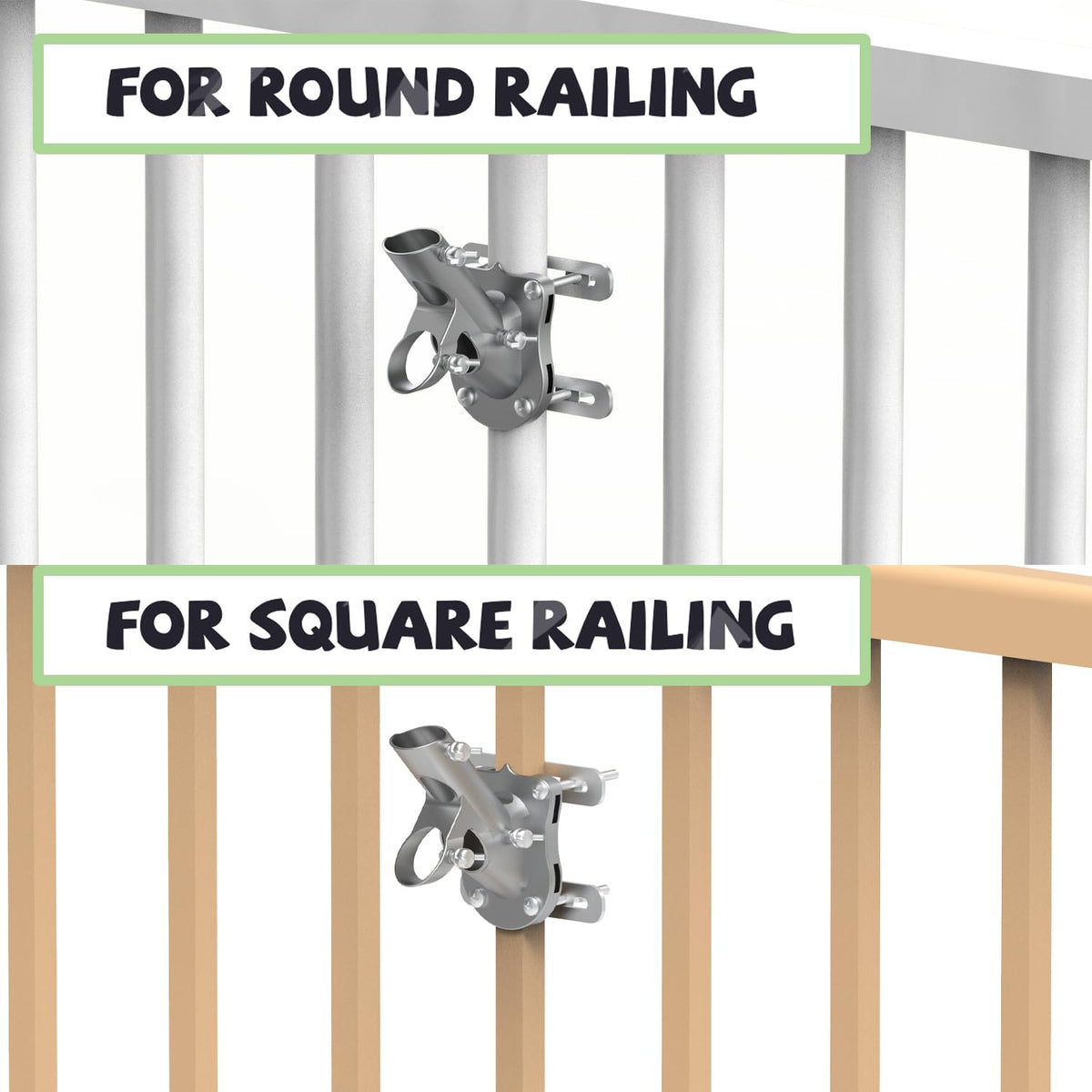 wuutyty aluminum die-cast bracket withstands windy outdoor use.