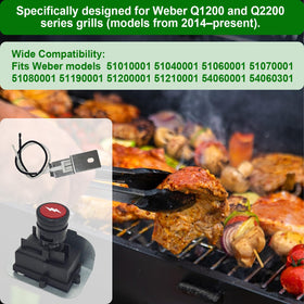 WUVYFWN complete ignition kit compatible with Weber Q1200/Q2200