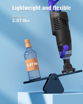 wuwo Little Shark pool vacuum's compact size fits tight corners and hot tub edges