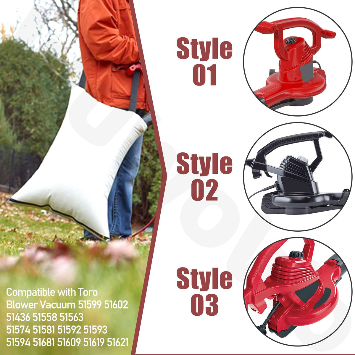 WuWoWo reinforced stitching on bag seam for durability